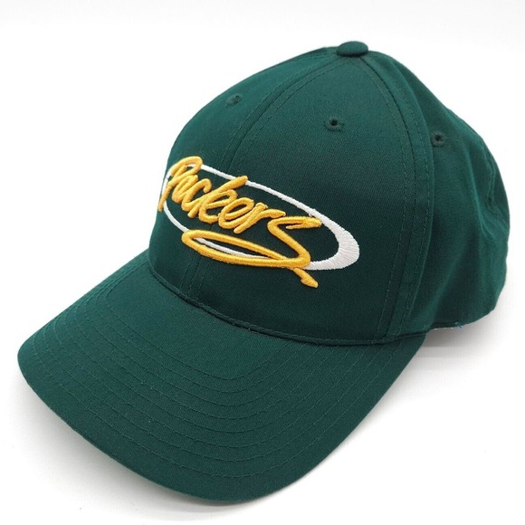 Vintage Green Bay Packers Snapback Hat Embroidered NFL Football Cap Unisex Adult - Picture 1 of 7